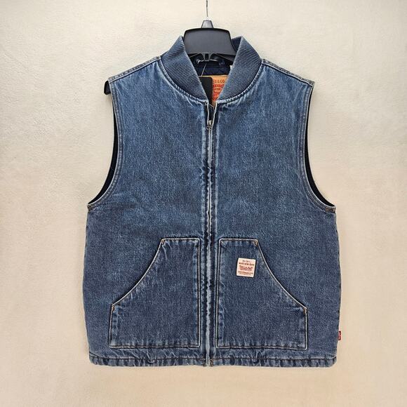 Levi's Other - LEVI'S WORKWEAR MEN'S SMALL SANSOME VEST MEDIUM WASH DENIM VEST NWT